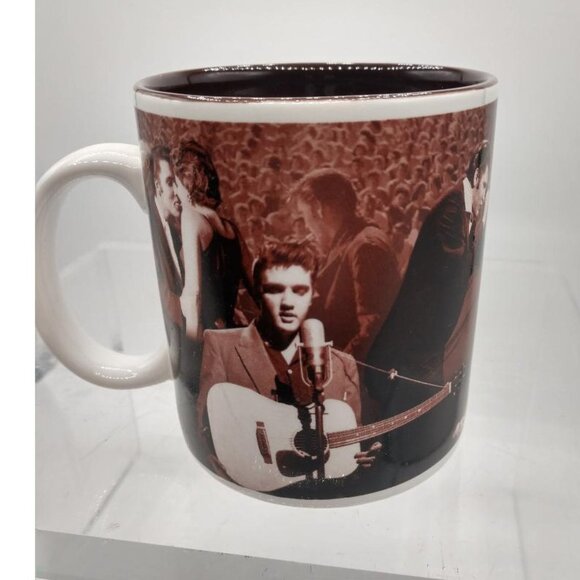 Elvis Presley King Of Rock And Roll Ceramic Coffee Mug 12 Oz By Vandor - Picture 2 of 6